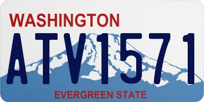 WA license plate ATV1571