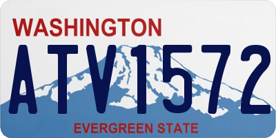 WA license plate ATV1572