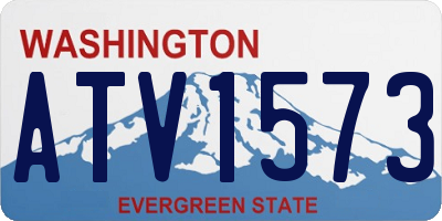 WA license plate ATV1573
