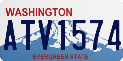 WA license plate ATV1574