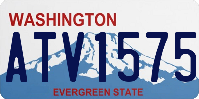WA license plate ATV1575