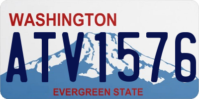 WA license plate ATV1576