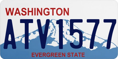 WA license plate ATV1577