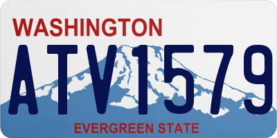 WA license plate ATV1579