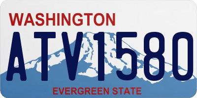 WA license plate ATV1580