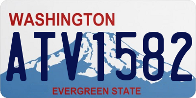 WA license plate ATV1582