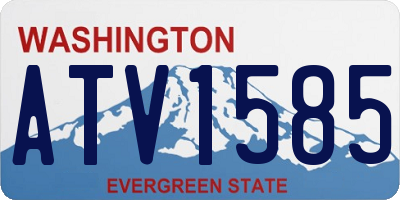 WA license plate ATV1585
