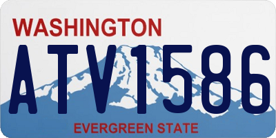WA license plate ATV1586