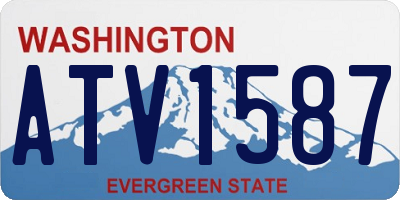 WA license plate ATV1587
