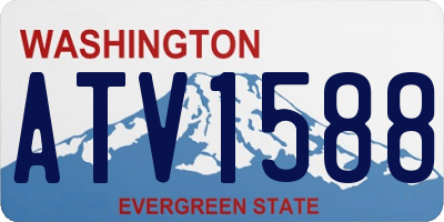 WA license plate ATV1588