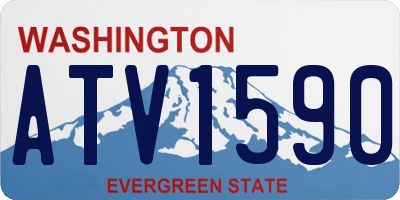 WA license plate ATV1590