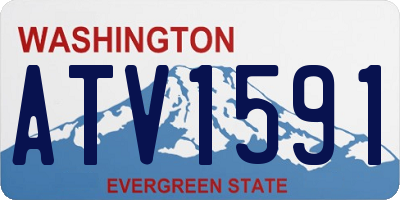 WA license plate ATV1591