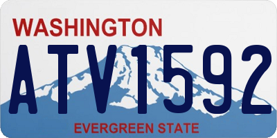 WA license plate ATV1592