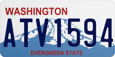 WA license plate ATV1594