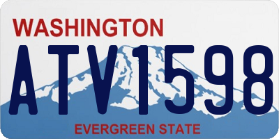 WA license plate ATV1598