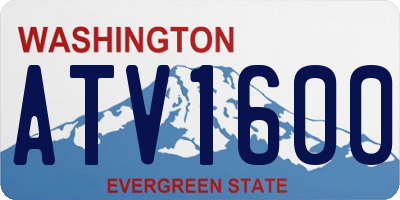 WA license plate ATV1600