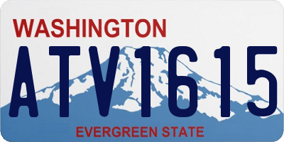 WA license plate ATV1615