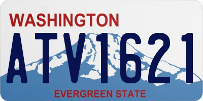 WA license plate ATV1621