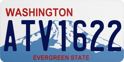 WA license plate ATV1622