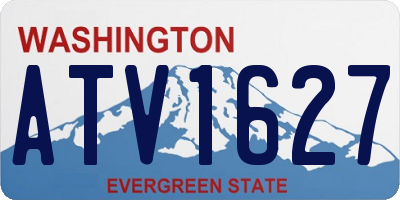 WA license plate ATV1627