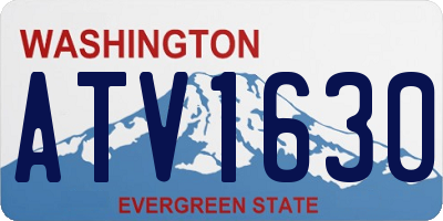 WA license plate ATV1630