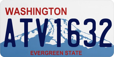WA license plate ATV1632