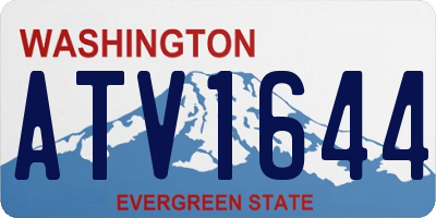 WA license plate ATV1644