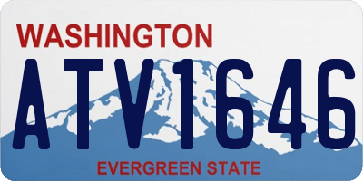 WA license plate ATV1646