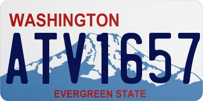 WA license plate ATV1657