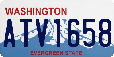 WA license plate ATV1658