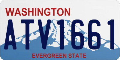 WA license plate ATV1661