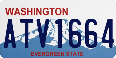 WA license plate ATV1664