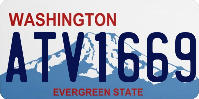WA license plate ATV1669