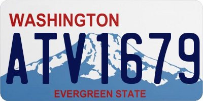 WA license plate ATV1679