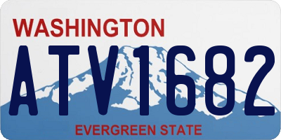 WA license plate ATV1682