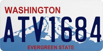 WA license plate ATV1684