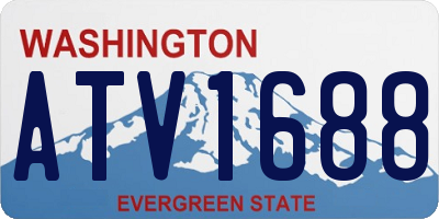 WA license plate ATV1688