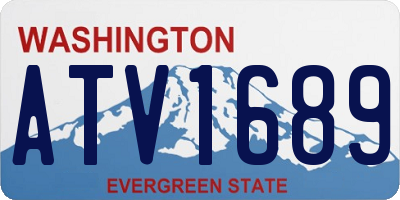 WA license plate ATV1689