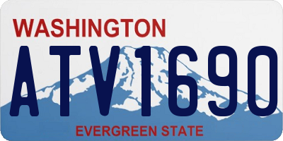 WA license plate ATV1690