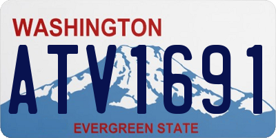 WA license plate ATV1691