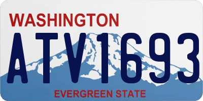 WA license plate ATV1693