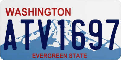 WA license plate ATV1697