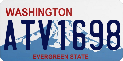 WA license plate ATV1698