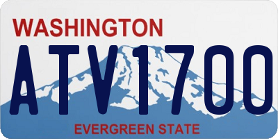 WA license plate ATV1700