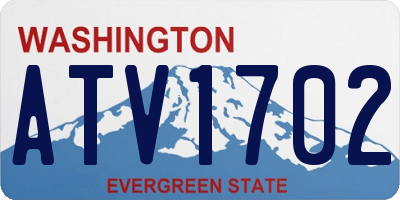 WA license plate ATV1702