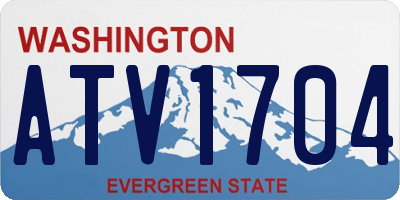 WA license plate ATV1704