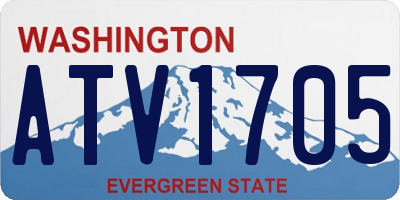 WA license plate ATV1705