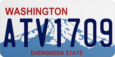 WA license plate ATV1709