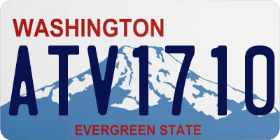 WA license plate ATV1710