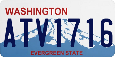 WA license plate ATV1716